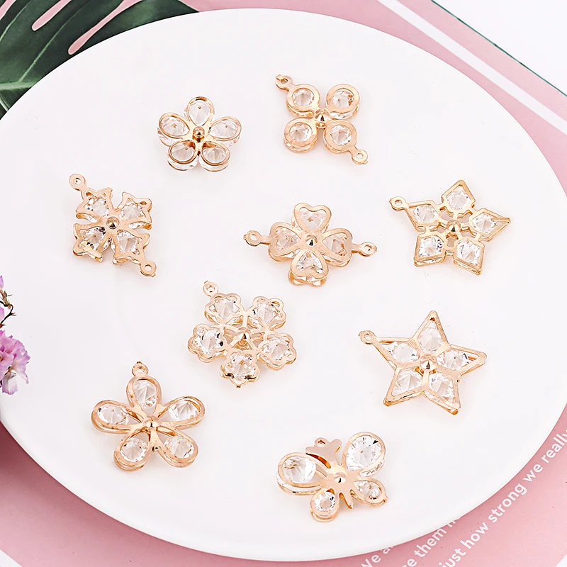 Модные подвески из розового золота Альберт Diy подходят для оригинального