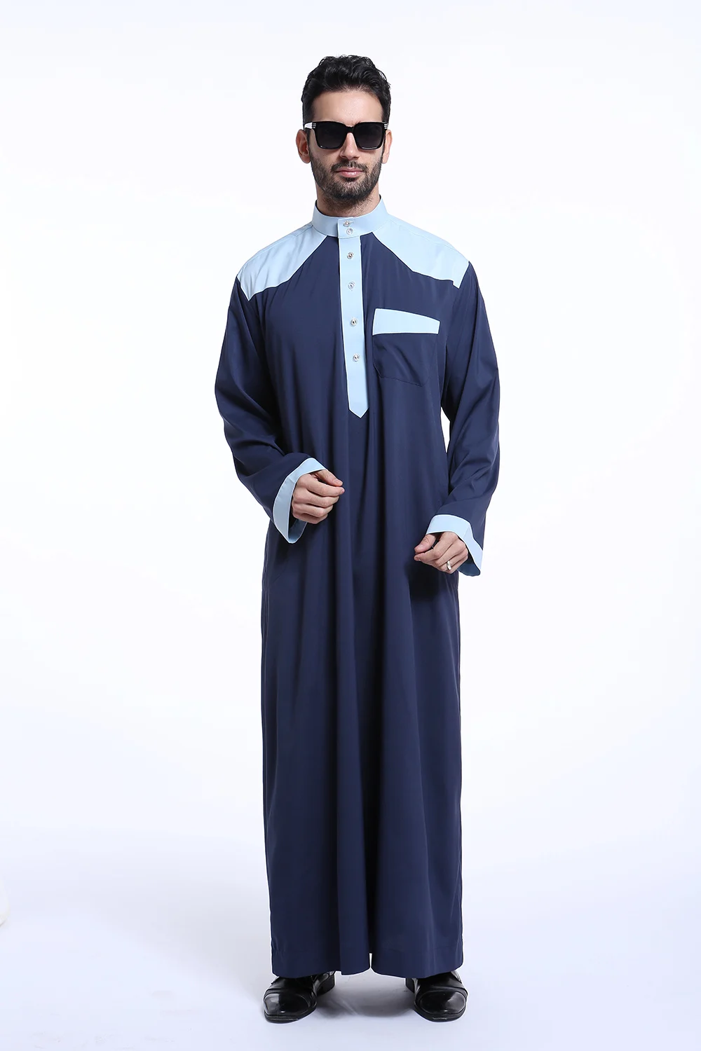 popular islam apparel men long sleeve abaya muslim arab thobe