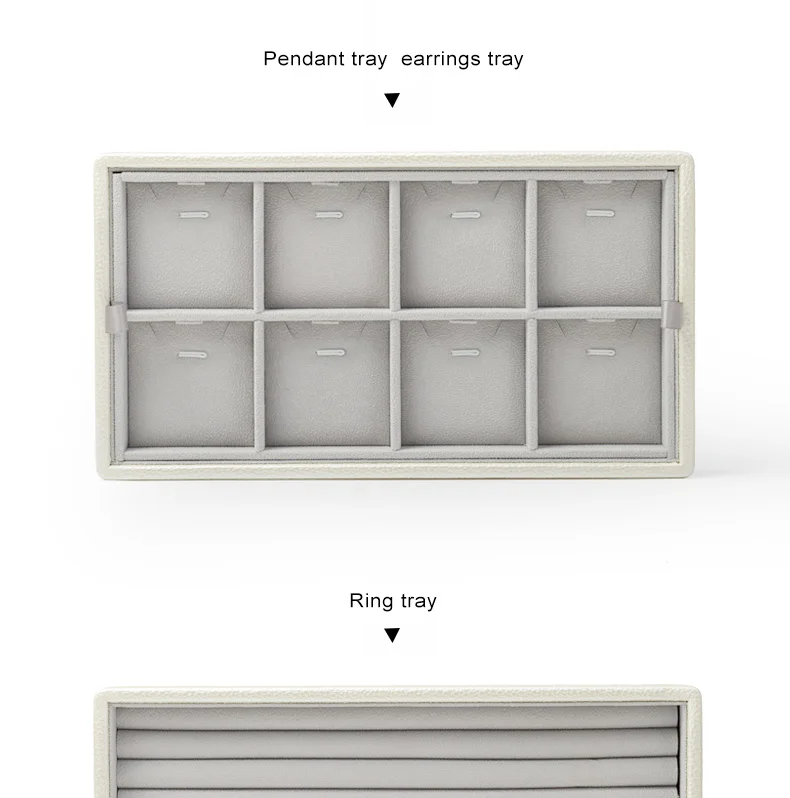 Portable Jewelry Travel Storage Box Case Organizer Holder for Earrings Ring Necklace Pendant Watch Bracelet (34)