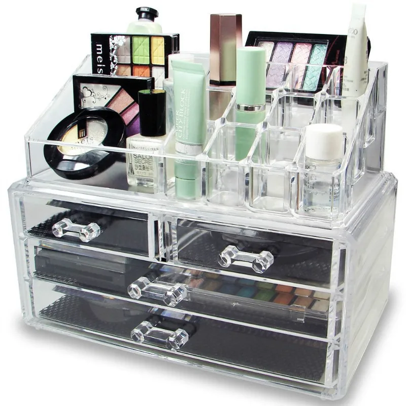 

Transparent Plastic Cosmetic Desktop Storage Box Organizer Volume Clear Acrylic Makeup Organizer For Cosmetic Organizer House