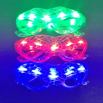 

Led Wedding Dress 6pcs/lots Party Lighting Glasses Fashion Spider-man For Xmas Birthday Halloween Bar Costume Decor Supplies