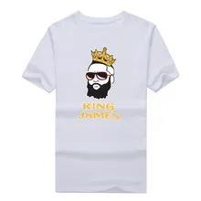 2016 fashion James Harden Houston “New King James” T-shirt 100% cotton short sleeve o-neck T shirt 1018-6