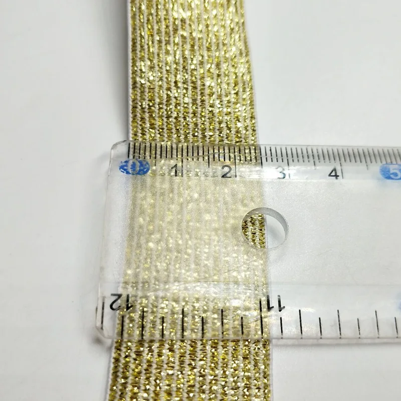 HL 25 мм ширина 5 метров/упаковка золото/серебро высокое качество нейлоновые резинки для одежды брюки Швейные аксессуары DIY
