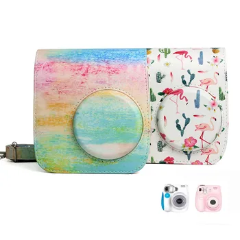 

Fujifilm Instax Mini 7S 7C Camera Accessory Bag PU Leather Instant Camera Shoulder Bag Compact Protector Cover Pouch Case