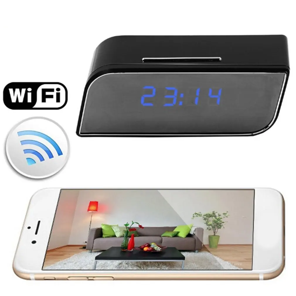 

Mini Camera 1080 Full HD Clock Alarm Night Vision Motion Detection Wifi IP Cam DV DVR Camcorder Home Security Surveillance Hot