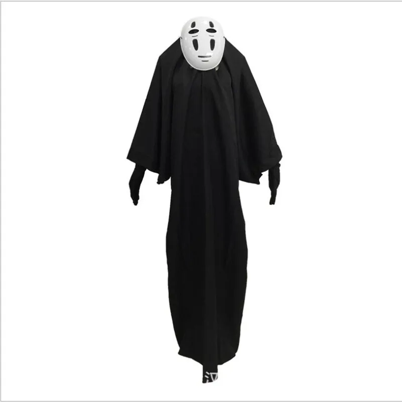 Аниме Spirited Out Косплей без лица человек Cos костюмы на Хэллоуин+ маска+ перчатки костюм для мужчин