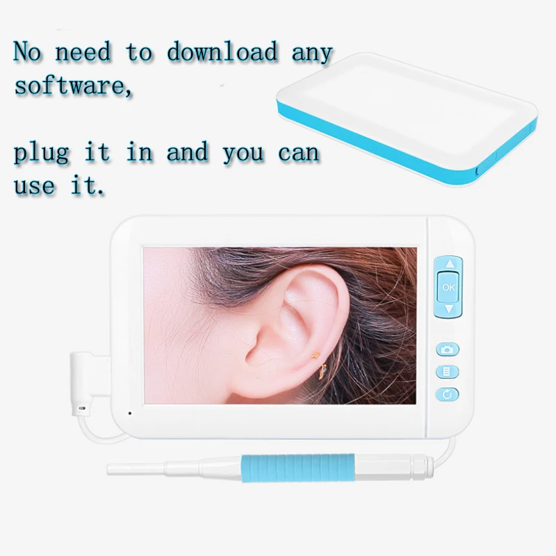 Otoscope эндоскопа камера 5 мм Len 1080P диагностический набор инструмент для чистки ушей