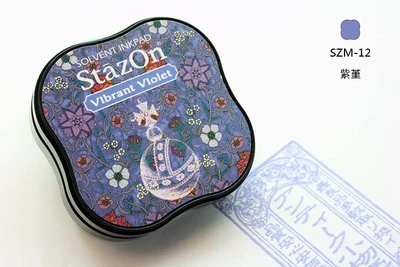 1 шт. Япония Tsukineko stazon мини креативный красочный inkpad планировщик для скрапбукинга силиконовый штамп поздравительная открытка изготовление поставки - Цвет: SZM-12