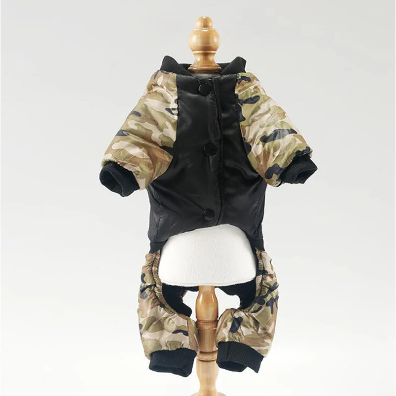 Camouflage Waterproof Jumpsuit Pet Dog Clothes Puppy Winter Warm Coat Jacket Romper For Small Large Dog Jumpsuit Chihuahua Teddy