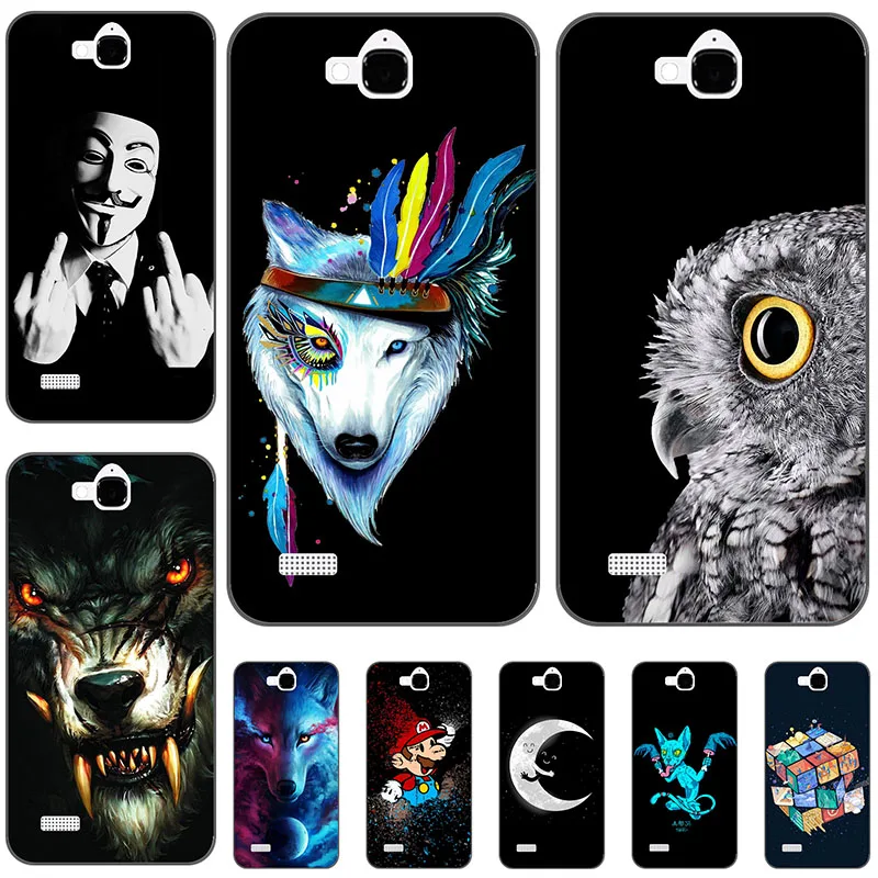 

Case Cover For Huawei Honor 3C Lite Play Honor Holly Cute Animal Painting Protector Cute Case For Huawei Honor 3X G750 5.5"