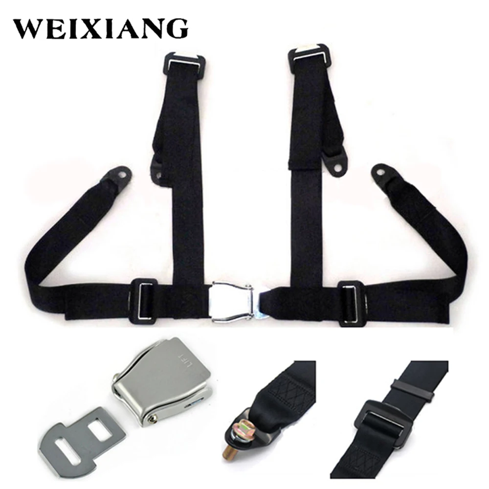 Universal 4PT 4 Point Sport Racing Style Seat Belt Harness Car Seat