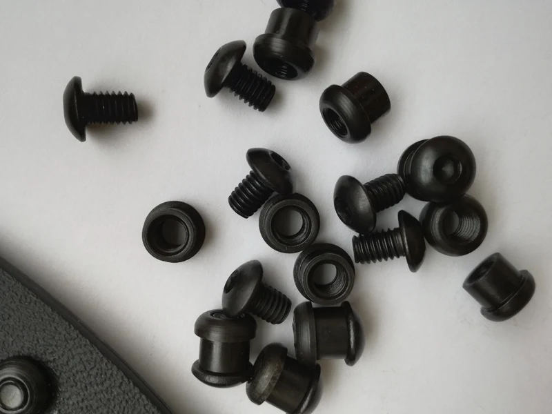 20pcs/bag 3.7mm Chicago Antirust CNC screws used for 2.0mm(0.08") Kydex Thermoplastic plank screw of knife scabbard Holster