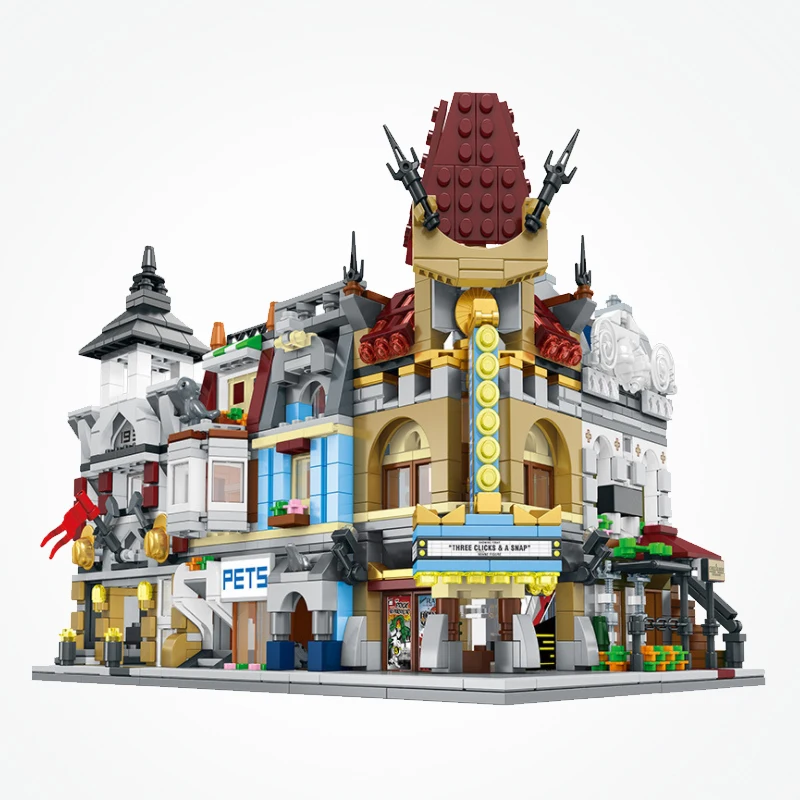 

Legoing Creator Expert City House Model compatible Creatored Street View Building Blocks Children's Educational Toys Baby Gifts