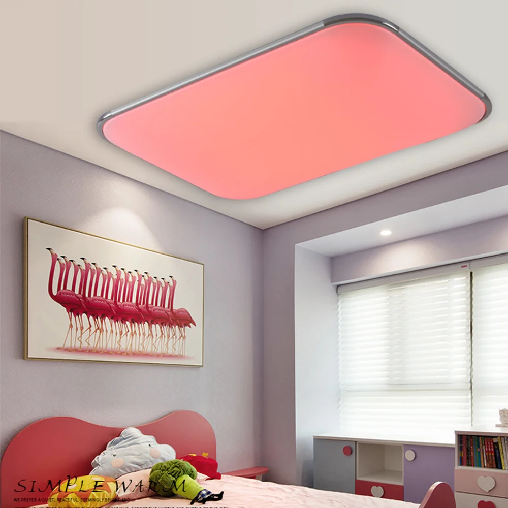 Современные потолочные светильники RGB лампа plafonniсветодио дный er led Moderne г 2 4 RF Remote