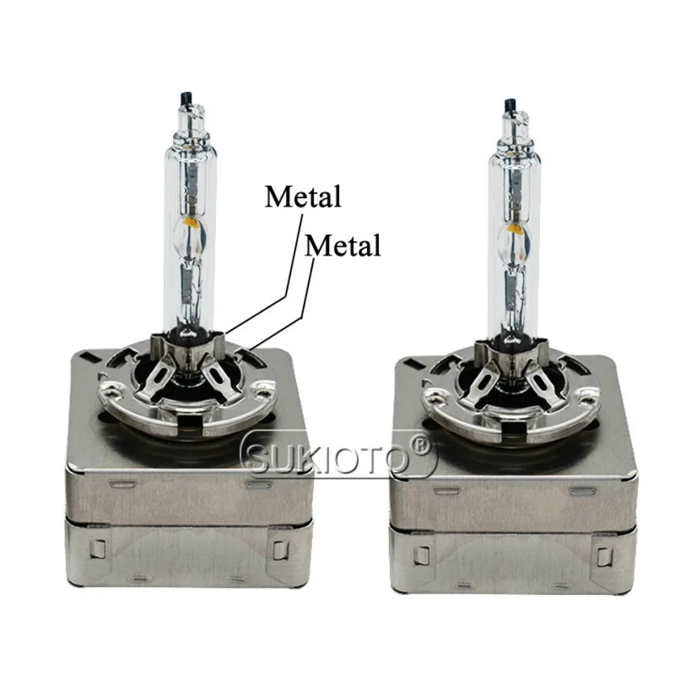 SUKIOTO 2PCS ALL Metal Xenon D1S xenon projector lens bulb 55W D3S 6000K 4300K 5000K 8000K 35W OQ6333 9285148294 for D1 ballast (33)