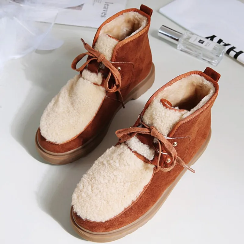 

New Brand Snow Boots Women Winter Shoes Warm Ankle Boots For Women Shoes With Fur Platform Winter Boots Female High Quanlity