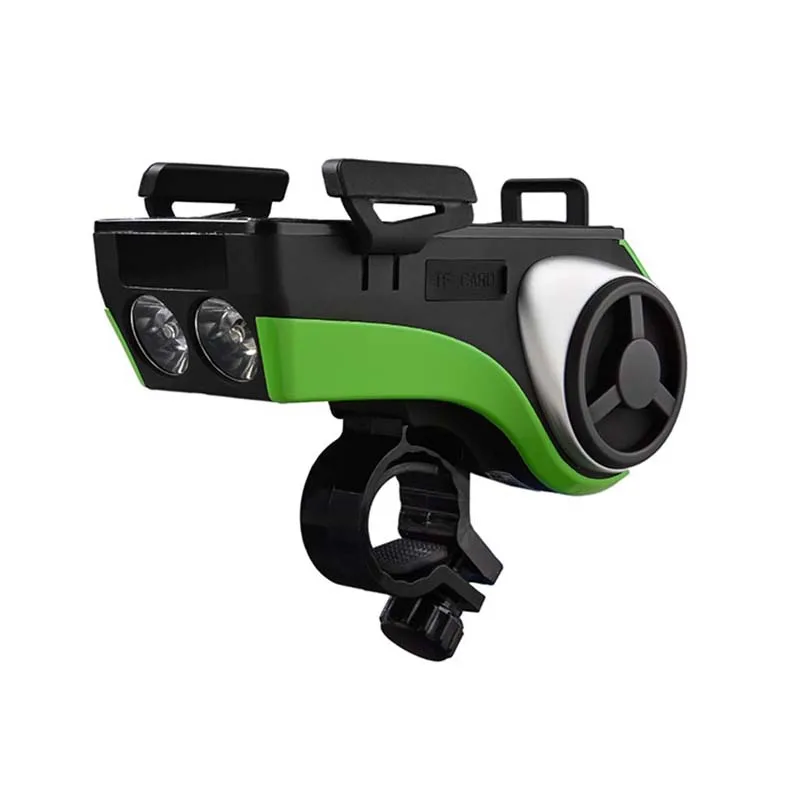Best Rockbros Bike Light Music Player+Bluetooth+Double Bicycle LED Light+4400mAh Power Bank+Speaker+Phone Holder Bicycle Accessories 2