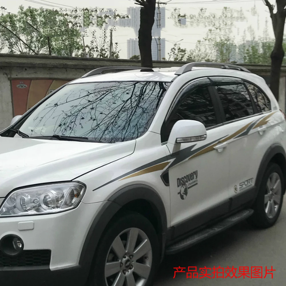 

SHCHCG ABS Plastic Vent Sun Rain Guard Shield Delflector Window Visor Awnings 4Pcs Cover For Chevrolet Captiva 2012 2013 2014