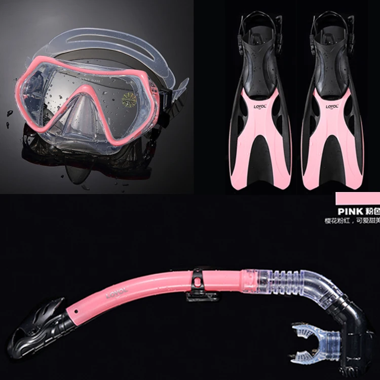 Loyol adult diving glasses snorkel suit mirror snorkeling Sambo full