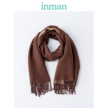 

INMAN Winter Spring Autumn All Matched Tassel Decoration Thicken Korean Style Student Women Girl Scarf
