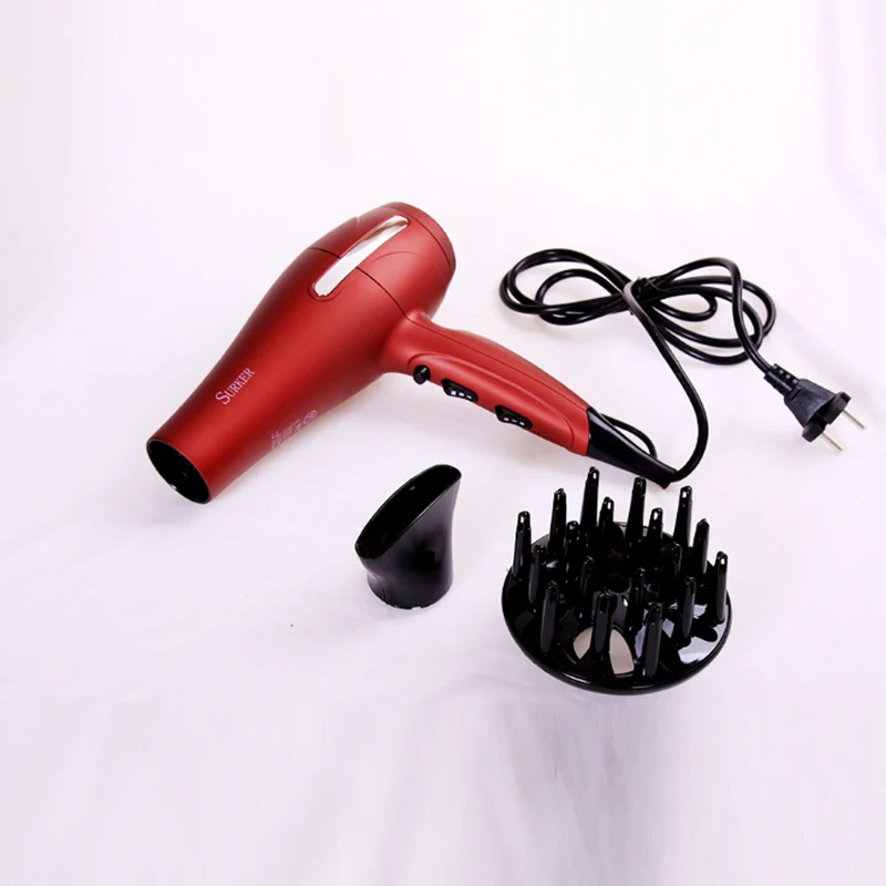 2200W Professional Red Hair Dryer Blow Portable High Power Anion Electric Hair Dryer Thermostatic Travel Hairdressing Hot&Cool  (5)