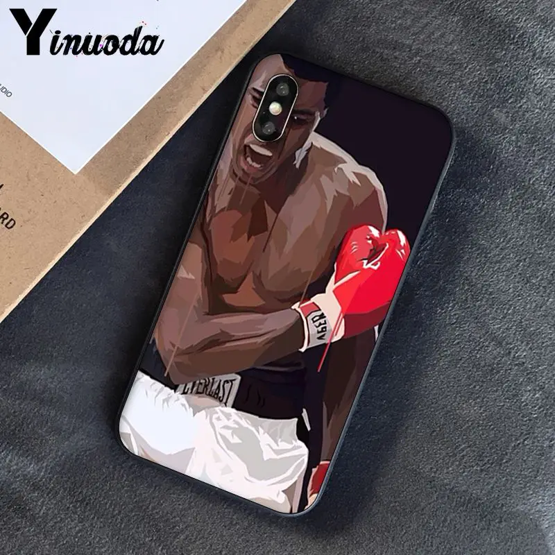 Yinuoda Muhammad Ali бокс Чемпион Новинка чехол для телефона Fundas чехол для iPhone 8 7 6 6S 6Plus X XS MAX 5 5S SE XR Fundas Capa