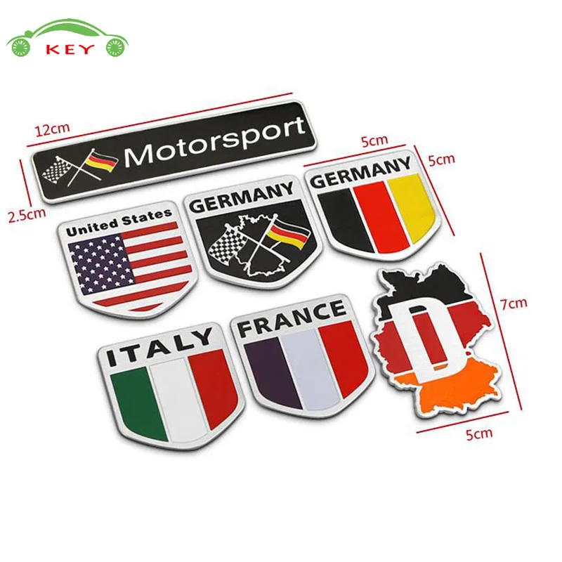 

for Ford Audi Subaru Yamaha Opel Peugeot Honda LADA Decal Sticker Car Styling Accessories Auto National Flag Emblem Badge