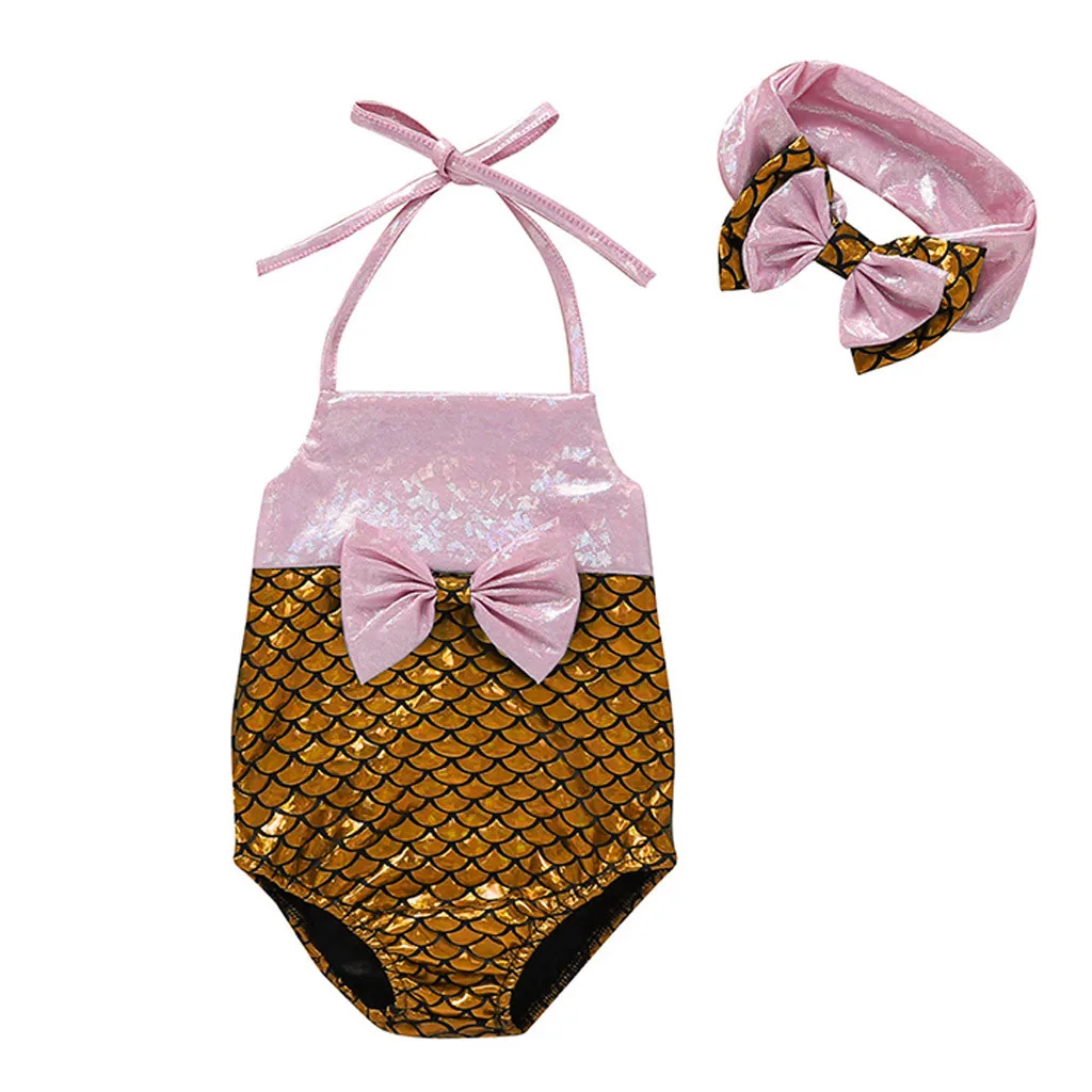 

Girls Swimwear Cute Kids Polyester One Piece Swimsuits Bathing Suit Bikini Beach Suspender Swimwears Romper Clothes sets L0513