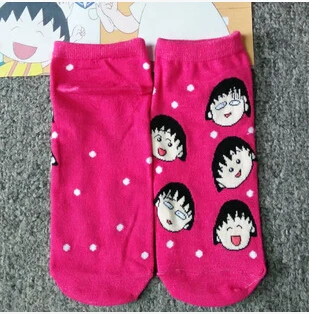 Лидер продаж года; модные хлопковые носки с героями мультфильмов Ms. Chibi Maruko - Цвет: SS9202