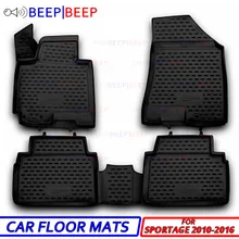 Для Kia Sportage 2010- автомобильные Затопленные коврики ковры Авто Пол пылезащитный нескользящий автомобильный Стайлинг Защита интерьера