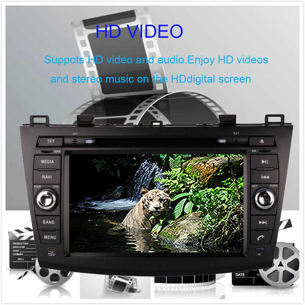 Flash Deal Android 9.0 HD Car DVD Player GPS Navigation for MAZDA 3 2010-2012 Radio Bluetooth WIFI 3/4G Rear Camera System Car Radio Player 2