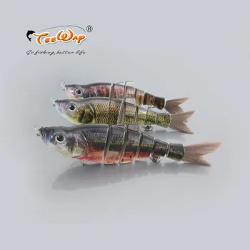 

7" 66g Fishing Lure 6 Segment Swimbait Crankbait Hard Bait Slow with 4# fishing hook fishing tackle