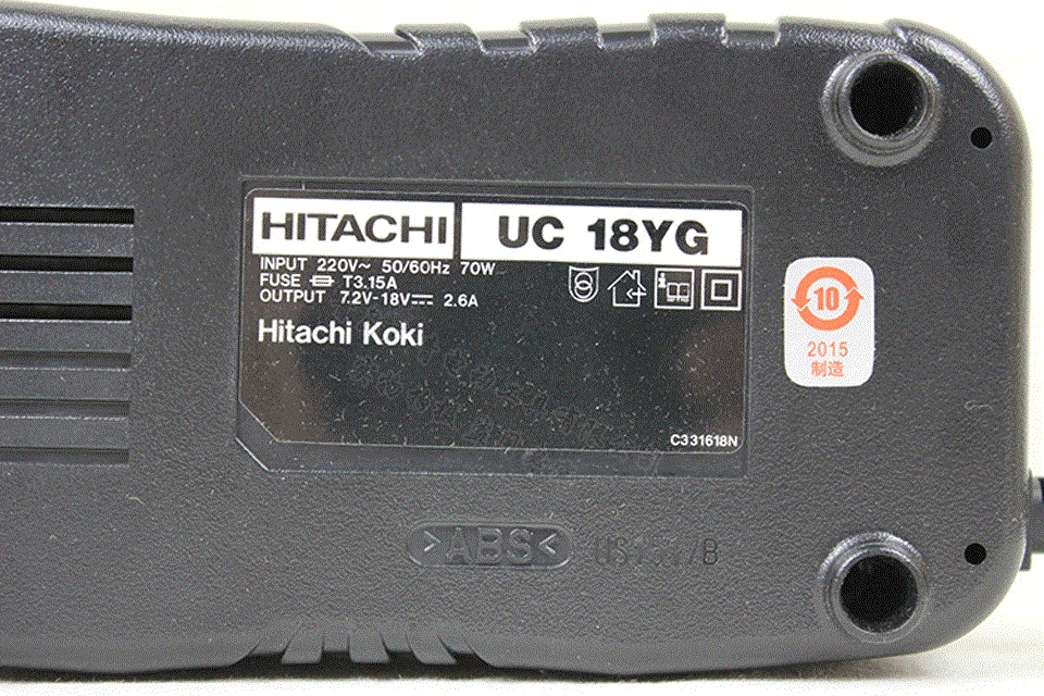 Япония HITACHI зарядное устройство UC18YG Аккумуляторная дрель 7,2 V/9,6 V/12 V/14,4 V никель-кадмиевый