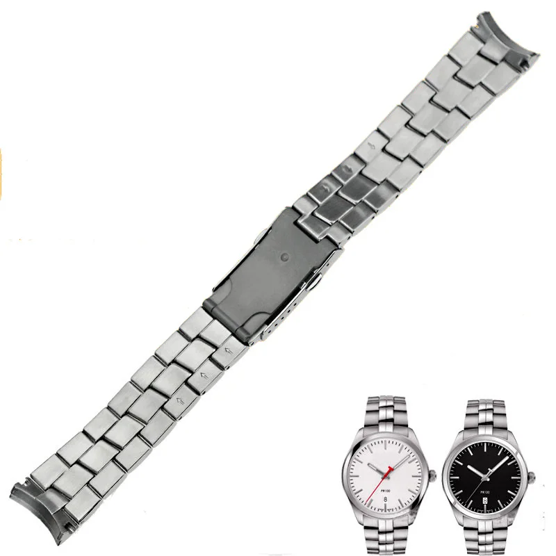 Ремешок для часов ISUNZUN из нержавеющей стали Tissot 1853 PR100 T101.410 T101.417 20 мм ширина