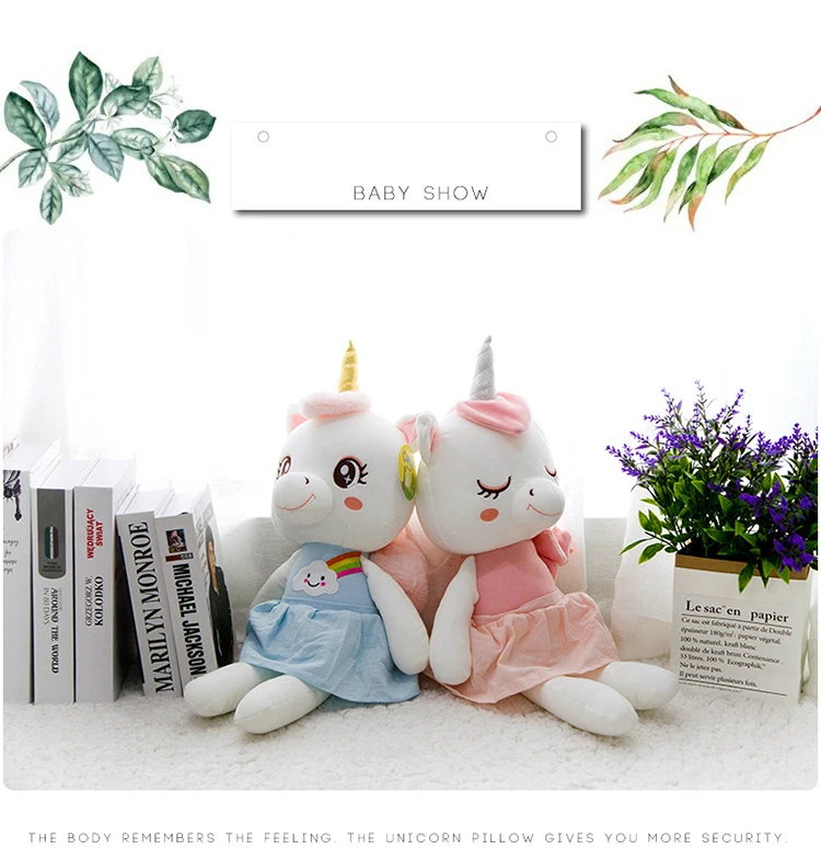 25 см/35 см/45 cmCute Плюшевые Kawaii Плюшевые набивной Единорог Животные плюшевая игрушка-животное лошадь Высокое качество мультфильм подарок игрушки для детская
