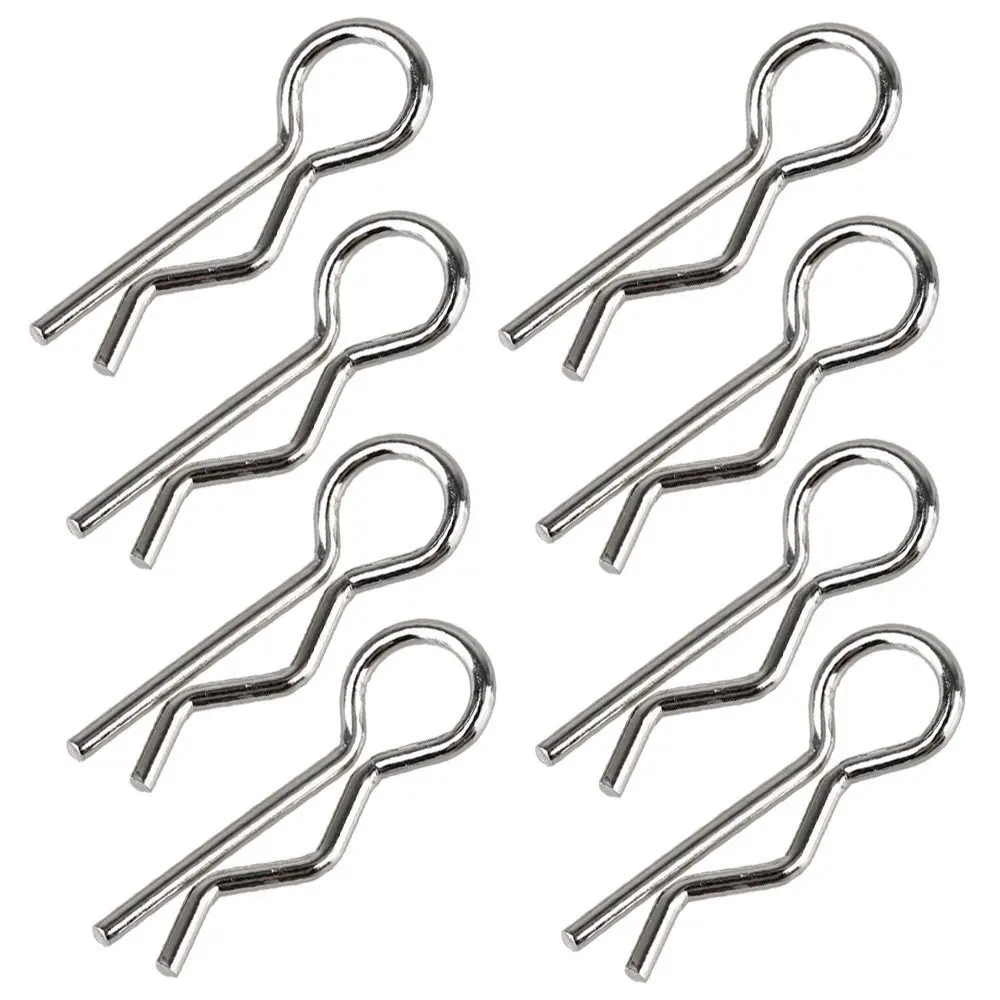 

8pcs Universal 1/5 1/8th Scale Large Body Clips Metal RC Car Parts Truck Buggy Shell Replacement