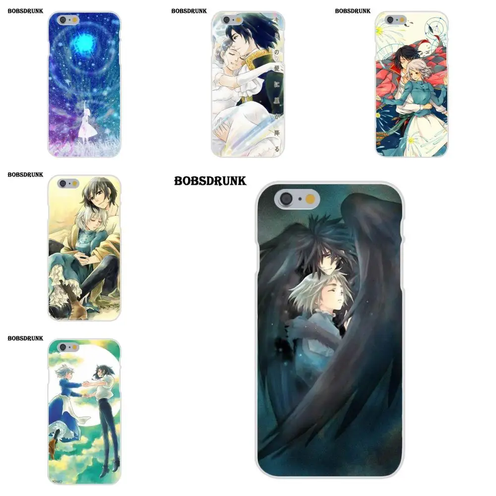 

EJGROUP Aj18 Howl Moving Castle Anime Art Illust For Apple iPhone 4 4S 5 5C SE 6 6S 7 8 Plus X Soft Art Print