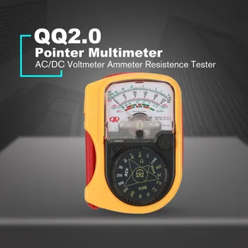 

QQ2.0 Hand-hold Pocket Pointer Analog Multimeter AC/DC Voltmeter Mechanical Ammeter Current Voltage Resistence Tester Meter