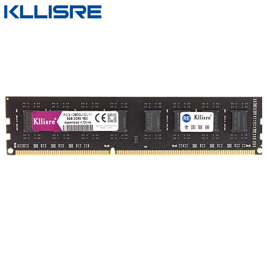 Kllisre DDR3 8 ГБ 4 1333 МГц 1600 Оперативная память Desktop Memory 240pin 1 5 в DIMM Intel AMD|4gb 1333|ram ddr3 4gb 1333ddr3