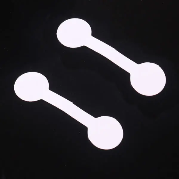50pcs/lot quadrate paper necklace ring hang jewelry price labels tags with sticker Jewelry Packaging