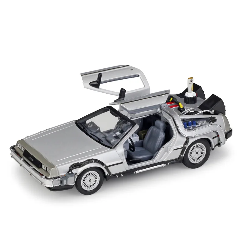 1:24 Welly DMC-12 delorean Назад в будущее литая модель автомобиля - Цвет: II