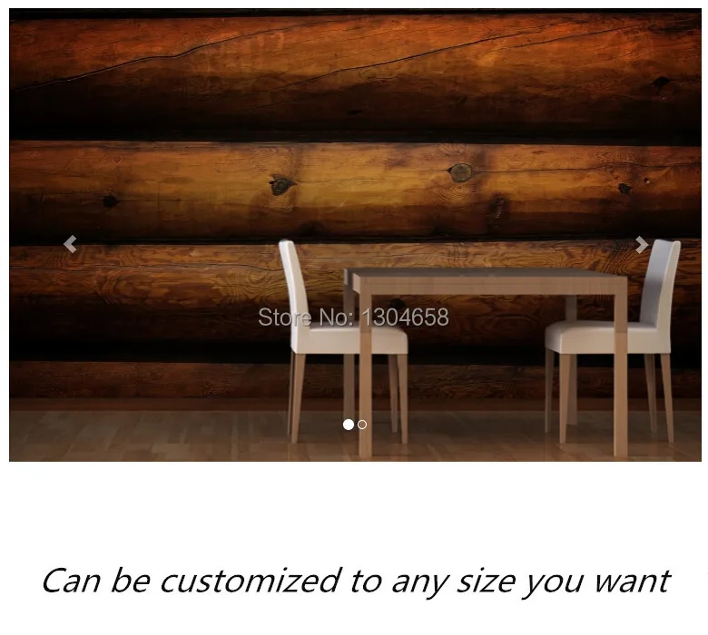 Free Shipping Custom Mural Log Cabin Wallpaper Mural Large Bedroom