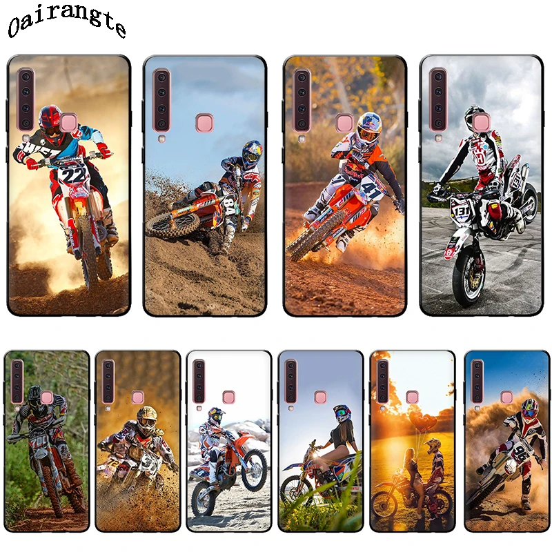 

Motocross soft silicone phone case for Samsung Galaxy A3 A5 A6 Plus A7 A8 A9 A10 A30 A40 A50 A70 J6