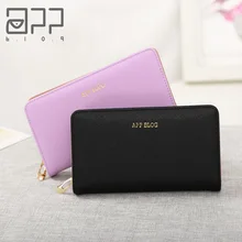 Приложение блог роскошный бренд женский кошелек новейший модный бумажник с застёжкой-молнией для телефона держатель карты сумки для Femme Carteiras