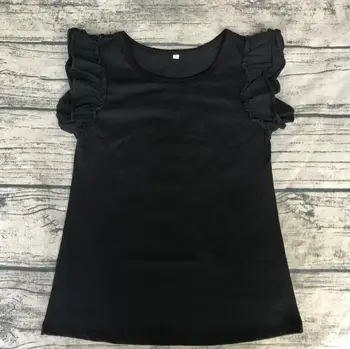 

china supplier online selling kids fancy organic cotton clothes little girls wear children ruffle shirts top