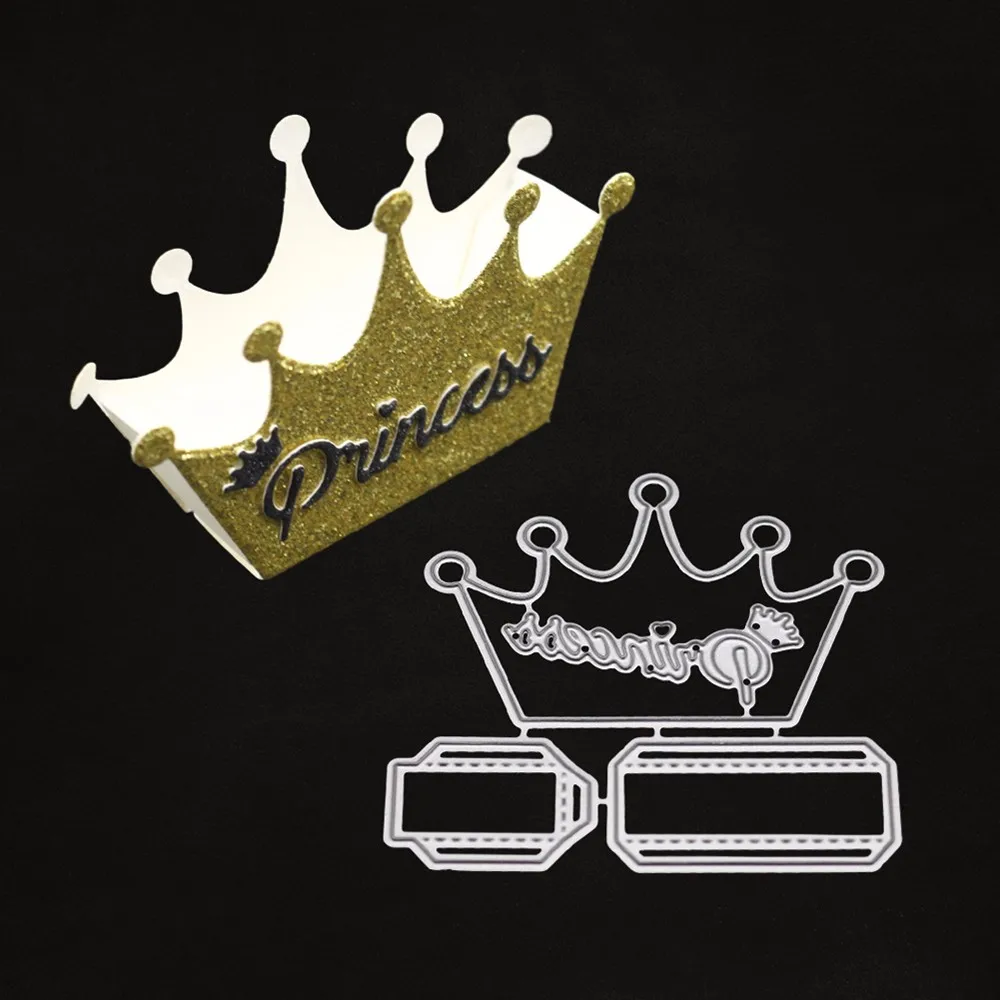 

Crown Metal Cutting dies Stencils for diy Scrapooking Footprint Craft Dies Cut Paper Cards Making Embossing Template Folder 2019