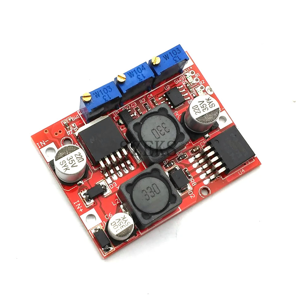 LM2577S LM2596S DC Регулируемый понижающий повышающий преобразователь CC CV модуль