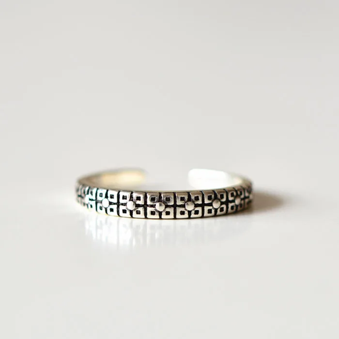 

Flyleaf 925 Sterling Silver Open Rings For Women Retro Style Jewelry Free Shipping