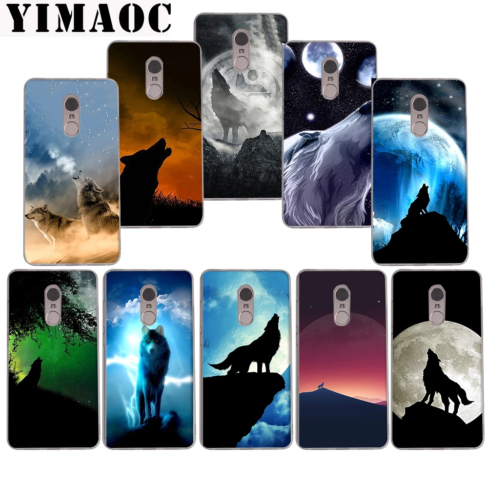 

YIMAOC 286z Wolf Moon Soft Case for Xiaomi Mi a1 a2 f1 6 8 lite se mix 2s Redmi 5 6 6a S2 Plus 5A Note 5 6 Pro 4 X