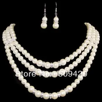 

Shipping>>>Genuine 8-9mm SOUTH SEA AAA WHITE PEARL NECKLACE set #@